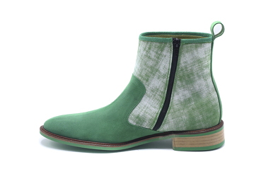 Acid Boots shoe model, manufactured in Afelpado Verde y Tamponado Verde