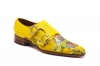 Zapato modelo Tokio, fabricado en  flores Napa Espadan Amarillo