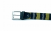 Cinturón modelo Fact, fabricado en ofidio amarillo.