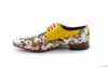  Butterfly model shoe, manufactured in lemon patent leather and satin 70.