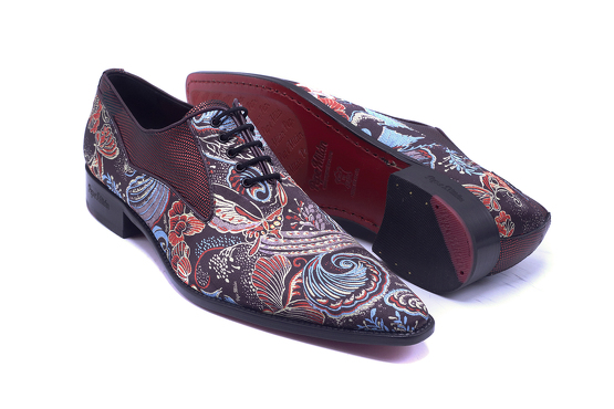 May Shoe model, manufactured in Fantasia 521 N6 Granate Rizas Granate