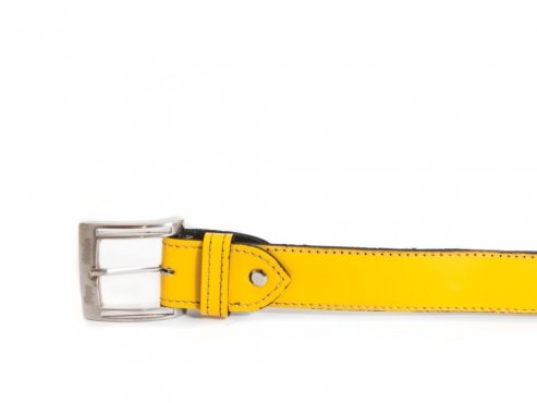 Cinturón modelo Limón , fabricado en charol limón 