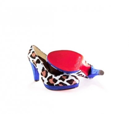 Zapato modelo beauty leopard, fabricado en vectón 65.
