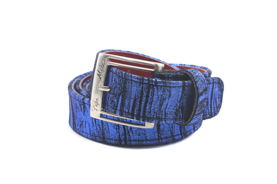 Malibu model belt, manufactured in PRETTO BLUE