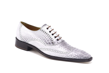 Zapato modelo ARENA , en Anaconda Blanca-Gris