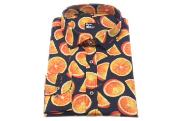 Modèle de Chemises Naranja, fabriqué en Fantasía Orange Slices_C