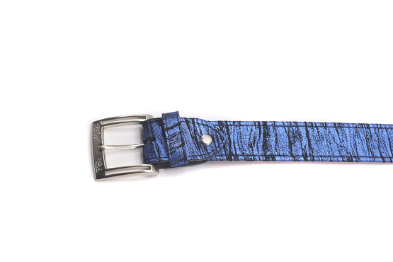 Malibu model belt, manufactured in PRETTO BLUE