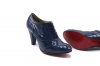 Ares Shoe model, manufactured in Charol Azul Milan