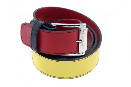 Modèle de ceinture Baeza , fabriqué en Napa Roja,Amarilla y Negra