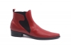 Derksens model ankle boot, made of red Napa,