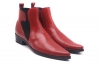 Derksens model ankle boot, made of red Napa,