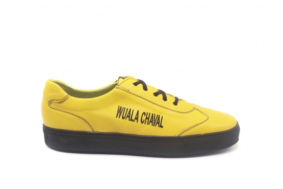 California model sneakers made in Yellow Napa