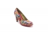 Shoe model Lola, made in paradis cork with floral print