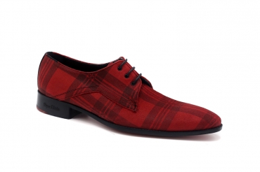 Zapato modelo Escarlata, fabricado en 110 Scott Rojo