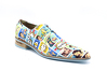 Zapato modelo Mystique, fabricado en Fantasia Comic Quilt