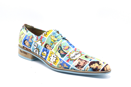 Zapato modelo Mystique, fabricado en Fantasia Comic Quilt