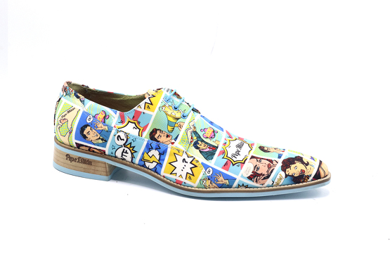 Zapato modelo Mystique, fabricado en Fantasia Comic Quilt