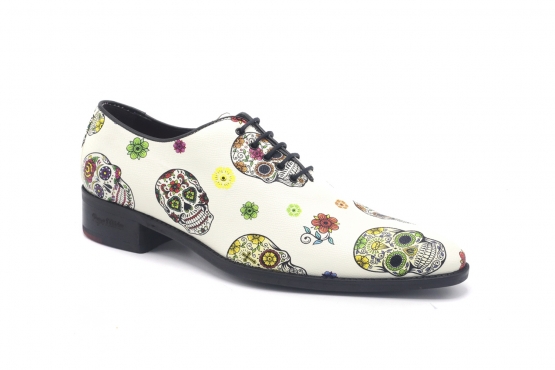 Zapato modelo Crâne , fabricado en Fantasia Catrina