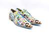 Zapato modelo Mystique, fabricado en Fantasia Comic Quilt