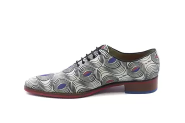 Zapato modelo Ocelo, fabricado en Glitter Blanco Cutanda 4
