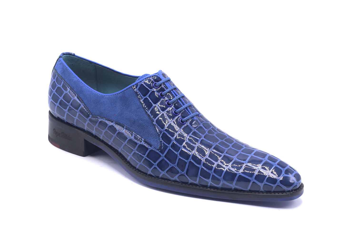  LOUIS STITCH Zapatos de monjes italianos azules