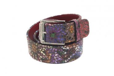 Depp model belt, manufactured in 115 Piedras Flower