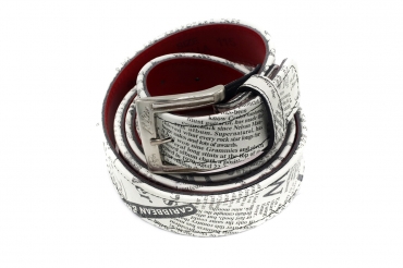 Crema model belt, manufactured in Napa Periodico N3