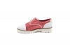 Zapato modelo Red, fabricado en 109 Glitter 97 c4 Napa Blanca