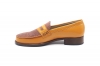 Zapato modelo Alen, fabricado en Napa Naranja Gales Cuero