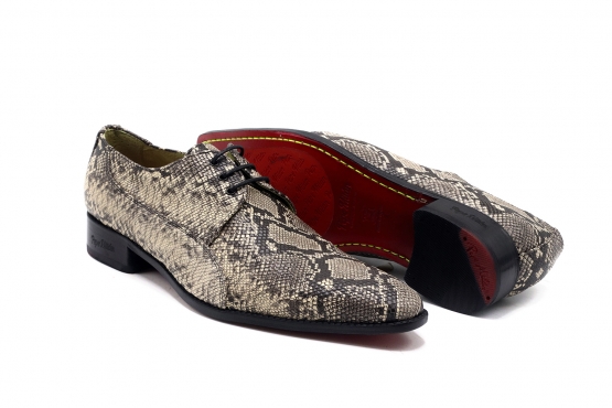 Zapato modelo Sotto, fabricado en Anabra Velour Naturel II