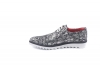 Urban Galaxy shoe, made of silver crape napa.