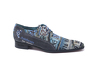 Zapato modelo Plate, fabricado en Fantasia Matricula Afelpado Gris