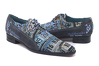 Zapato modelo Plate, fabricado en Fantasia Matricula Afelpado Gris