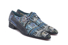 Zapato modelo Plate, fabricado en Fantasia Matricula Afelpado Gris