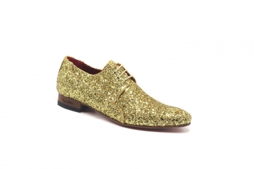 Modèle de chaussure Chick, fabriqué en Glitter Oro