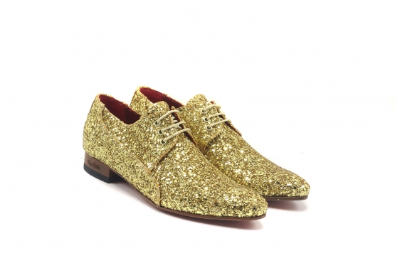 Shoe model Chick, manufactured in Glitter Oro