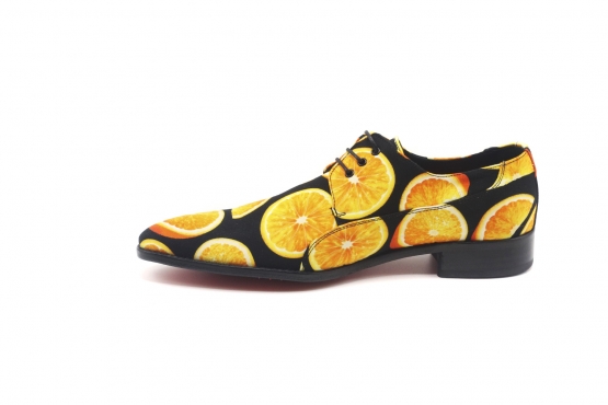 Navel model shoe, manufactured in Orange Slices_C