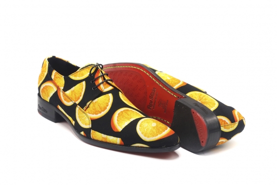 Navel model shoe, manufactured in Orange Slices_C