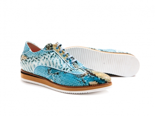  Kalein model sneaker  made in cobra turquoise