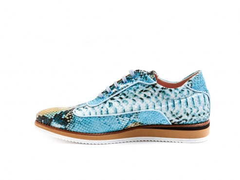  Kalein model sneaker  made in cobra turquoise