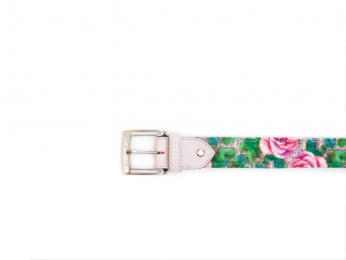  Casandra model belt, made in microfiber textile.