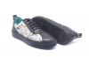 Zapato modelo Aspis, fabricado en Napa Eco Stela Plata Negra