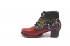 Oicor Ankle Boot model, manufactured in NAPA PIEDRAS MULTI - NAPA ROJA