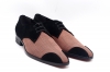 Zapato modelo Trujillo, fabricado en Afelpado Negro-Gales Pomelo