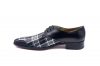 Zapato modelo Argamasilla, fabricado en Napa Negra-Escoces