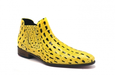 Creatived model bootie, made in Aligator Amarillo