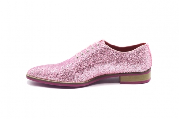 Zapato modelo Lustre, fabricado en 109_Glitter 97 c_1 Vivo Rosa palo