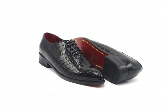 Zapato modelo Oslo, fabricado en Boston Zafiro Negro