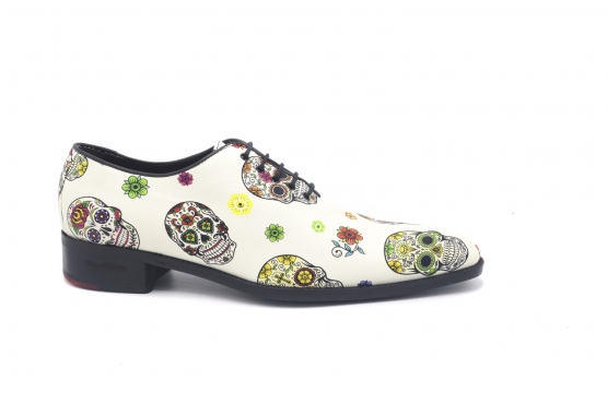 Zapato modelo Crâne , fabricado en Fantasia Catrina