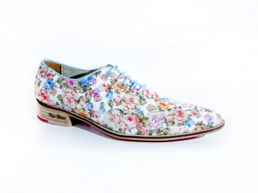 Zapato modelo Luciano, fabricado en glit roses I. 